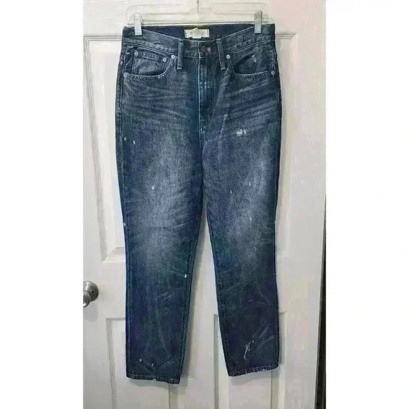 Madewell Slight Distressed Classic High Rise Straight Leg Jeans. Size 27 - Picture 1 of 8
